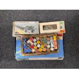 A tray of five boxed model kits - Aircraft,