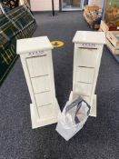 Two revolving Joules counter top display stands