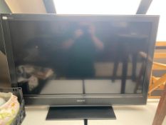 A Sony Bravia 40" LCD TV with remote