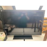 A Sony Bravia 40" LCD TV with remote