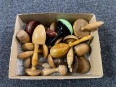 A box containing a collection of darning tools