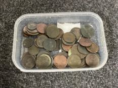 A collection of George III copper coinage