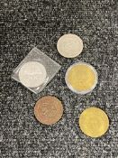 Five Olympic commemorative coins