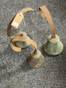 Three antique bells