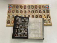 An Ace stamp album containing British stamps and a set of middle eastern stamps,