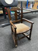 An Edwardian child's rocking chair