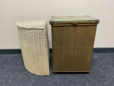 Two linen baskets