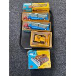 A tray of three boxed Corgi Major die cast vehicles to include two Carrimore car transporter 1101
