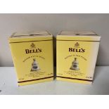 Two Bells Old Scotch Whisky Christmas decanters - 2005, 2006, sealed, boxed.