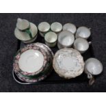 A tray of part Royal Doulton tea service,