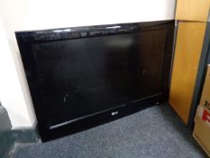 A Sony 32" LCD TV together with an LG 32" LCD TV (no stand,