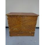 A nineteenth century pine mule chest