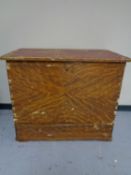 A nineteenth century pine mule chest