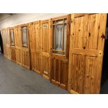 Nine pine interior doors