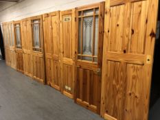 Nine pine interior doors