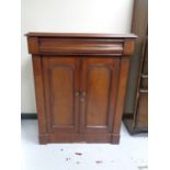 A Victorian mahogany side cabinet