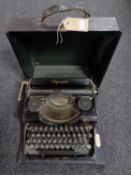 A vintage Olympia typewriter