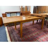 A reproduction extending dining table