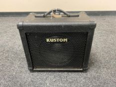 A Kustom KBA 10 mini guitar amplifier