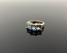 A 14ct gold mystic fire topaz ring, size N/O CONDITION REPORT: 3.