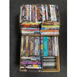 Two boxes of assorted DVD's