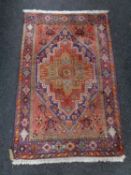 A Persian rug,