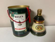 Two Bells Old Scotch Whisky Christmas decanters - 1988, 1989, sealed. (one boxed).