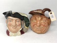 A Royal Doulton large character jug - John Barleycorn Old Lad (D5327),