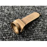 A 9ct gold cigar cutter