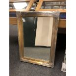 An antique style gilt mirror