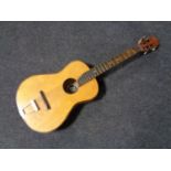 A Czechoslovakian acoustic guitar