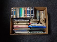 A box of books relating to ships and shipping
