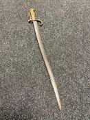 A French Chassepot bayonet