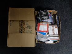 Two boxes of assorted CD's