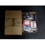 Two boxes of assorted CD's