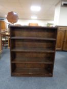 A set of twentieth century open bookshelves