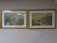 A pair of gilt framed Hubert G.