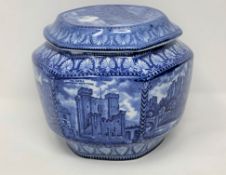 A Ringtons Maling castles tea caddy