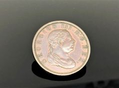 A scarce copper one stiver token 1813 Essequebo & Demarary
