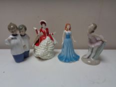 Two Royal Doulton Pretty Lady's figures - December,