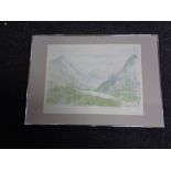 A Derick Doulton signed limied edition print - Early snow on buttermere 11/50