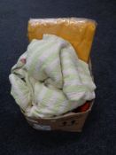 A box of Durham quilt, hand stitched quilt,