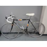 A gent's peugeot racing bike, frame size 21 inches.