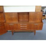 A mid century teak G-plan sideboard CONDITION REPORT: 190 cm x 46 cm x 122 cm.