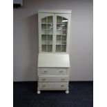 An early 20th century painted oak bureau