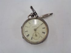 A Gent's silver pocket watch