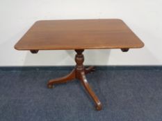 A Victorian mahogany tilt topped occasional table