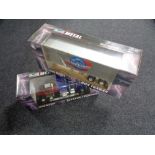 Two boxed Revell 1:24 die cast box trailer,