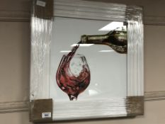 A contemporary wine glass picture