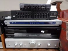 A Goodmans synthesiser tuner, cambridge audio amplifier , Dvd player,